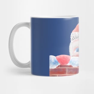 Christmas- Santa Claus with big nose - Watercolor Mug